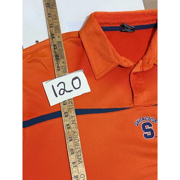 Syracuse Polo Shirt Mens XL Orange Vintage Nike Team NCAA Basketball Golfer - Picture 5 of 15